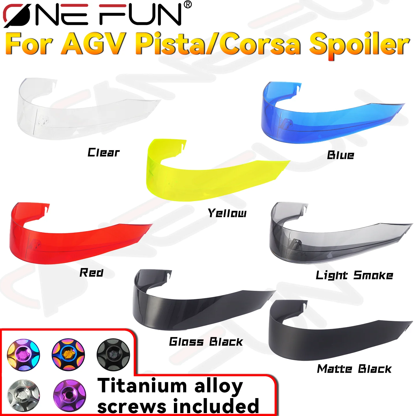 tail Wing Helmet for AGV PISTA GP R/RR CORSA/R Helmet Rear Wing Round style Ducktail Spoiler Motorcycle Modification Kit
