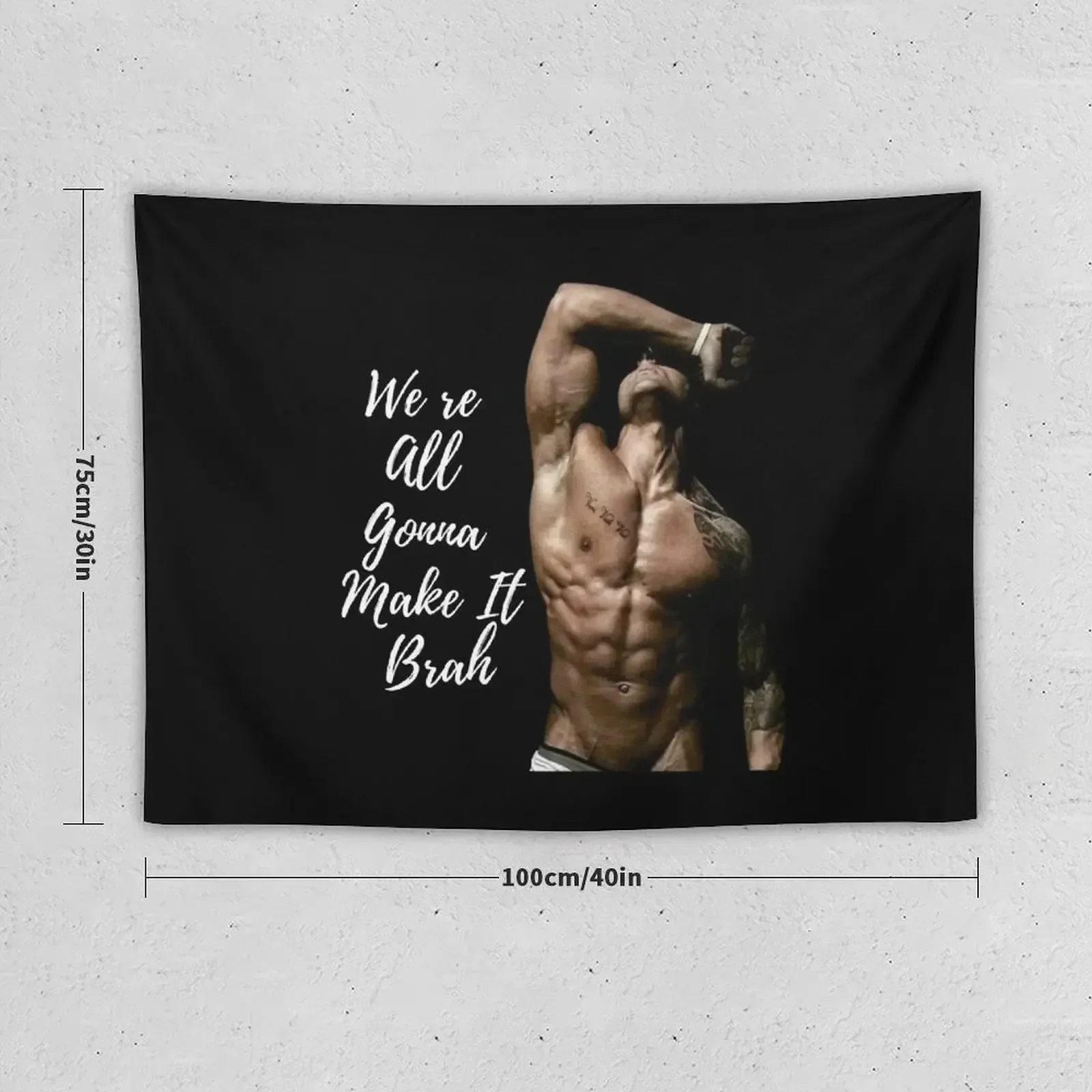 Zyzz Pose motivation fitness Tapestry Aesthetic Home Decor Custom Bedrooms Decorations Room Decorating Aesthetic Tapestry