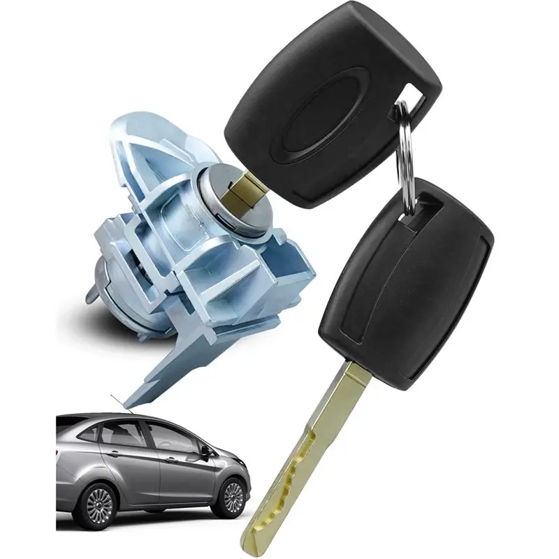 For Ford Fiesta 2011-2019 Replacement Door Lock Cylinder With Key Side Accessory Part Number BE8Z-5421991-B-T48C