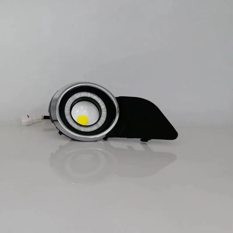 LED Fog Lights Assembly For Toyota Sienna 2011 2012 2013 2014 2015 2016  Front Bumper Fog lamp Replacement Angel Eye Daylight