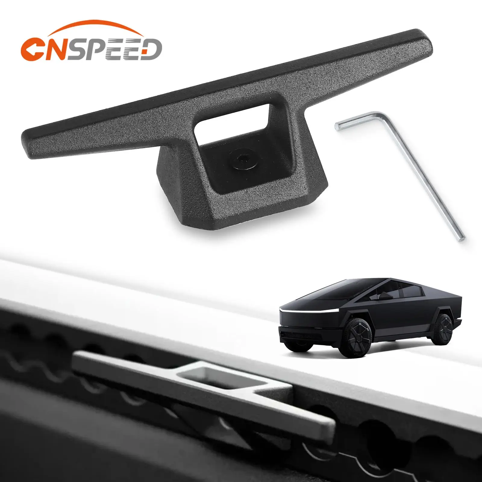 New Track Cleat Hook For L-shaped Rail Track Hook For Tesla Cybertruck 2023-2025 Trunk L-track Splints Hook Multi-functional Use