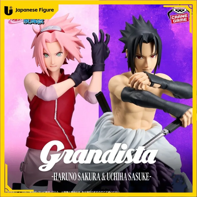

Bandai Genuine BANPRESTO Grandista Uzumaki Naruto Hatake Kakashi Uchiha Sasuke Anime Action Figure Model Toys Gift Children Kid