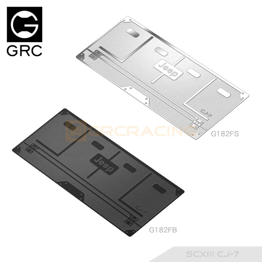 Grc Achterklep Roestvrijstalen Decoratieve Platen Platen Voor Scxiii CJ-7 Upgrade Optie Onderdelen # G182fs/B