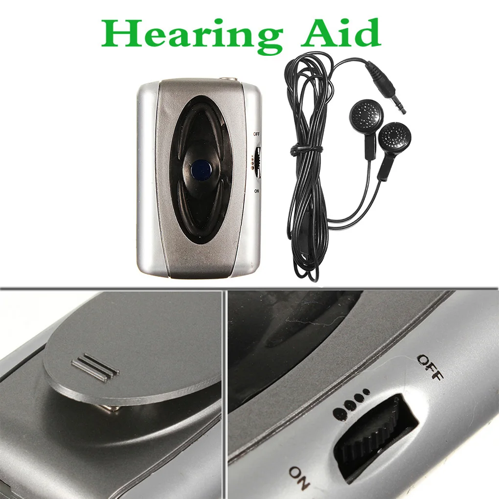 TV Sound Amplifier with Headphone Assistance Device Personal Listen Care Audio Loud-speaker Operated Voice Microphone Party Home