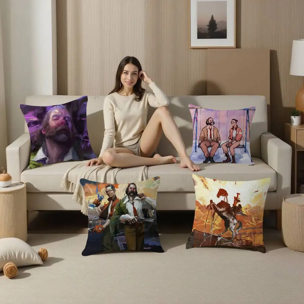 D-Disco Elysium Game Personalized Pillow Cover Kids Bedroom Wild Party Decor Pillowcase kid Birthday shower Gift