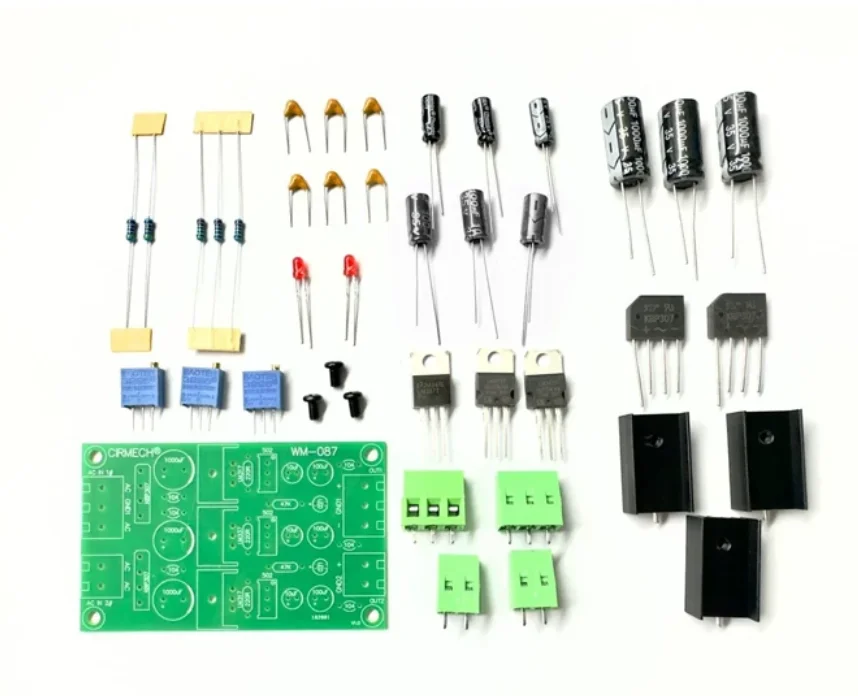 Three-Channel Precision Voltage Regulation Module Positive And Negative Rectification Filtering Voltage Stabilization