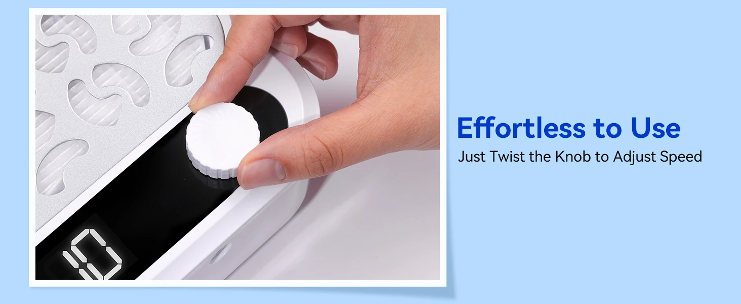 Makartt Nail Dust Collector - Professional Powerful Suction Larina Dust Collector Nail Tech LED Display, Adjustable Speed
