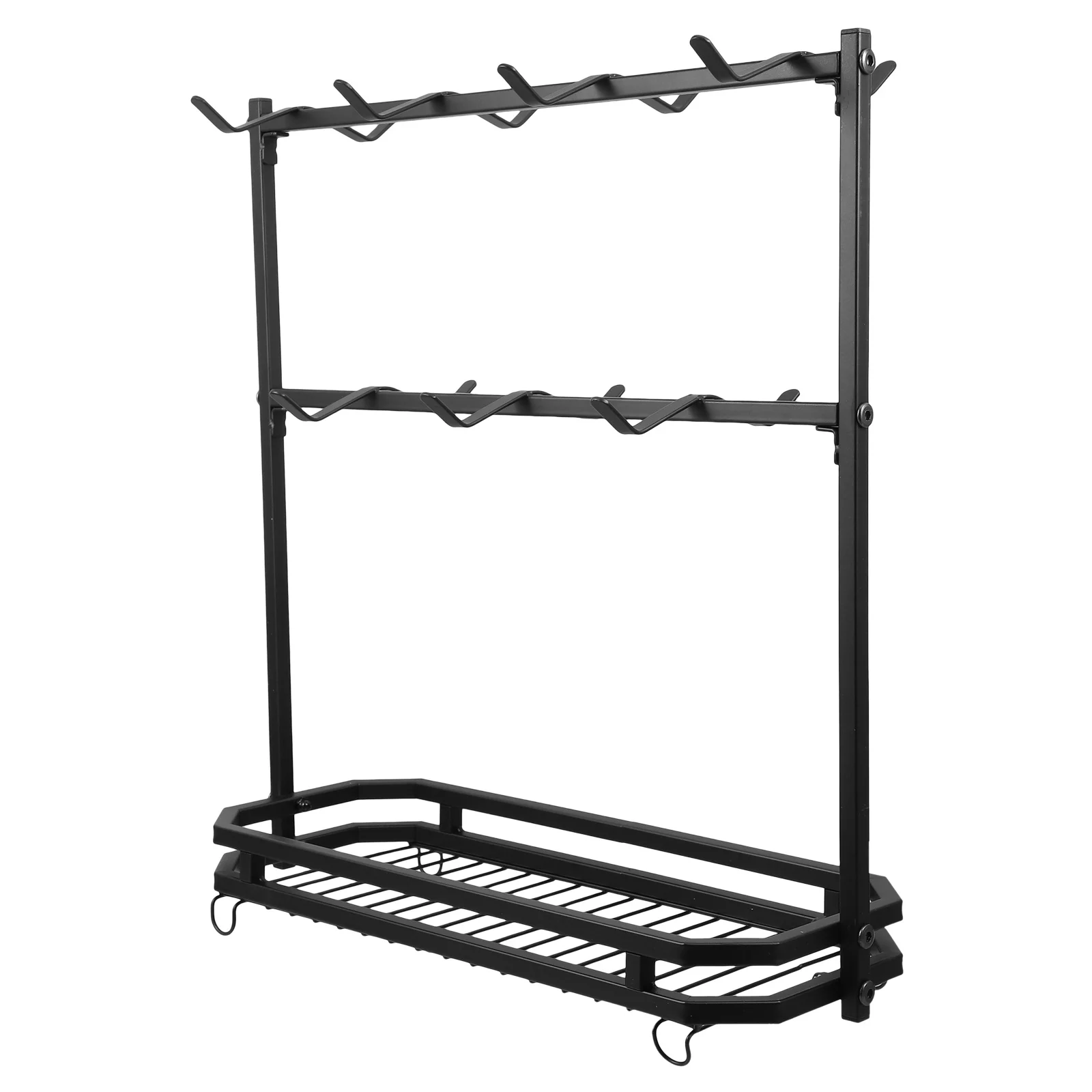 

3-уровневая железная стойка, экономия места, органайзер для хранения кофейных кружек для кухни, офиса, подставка для чашки, подставка для кофейной станции, декор, кружка, дерево