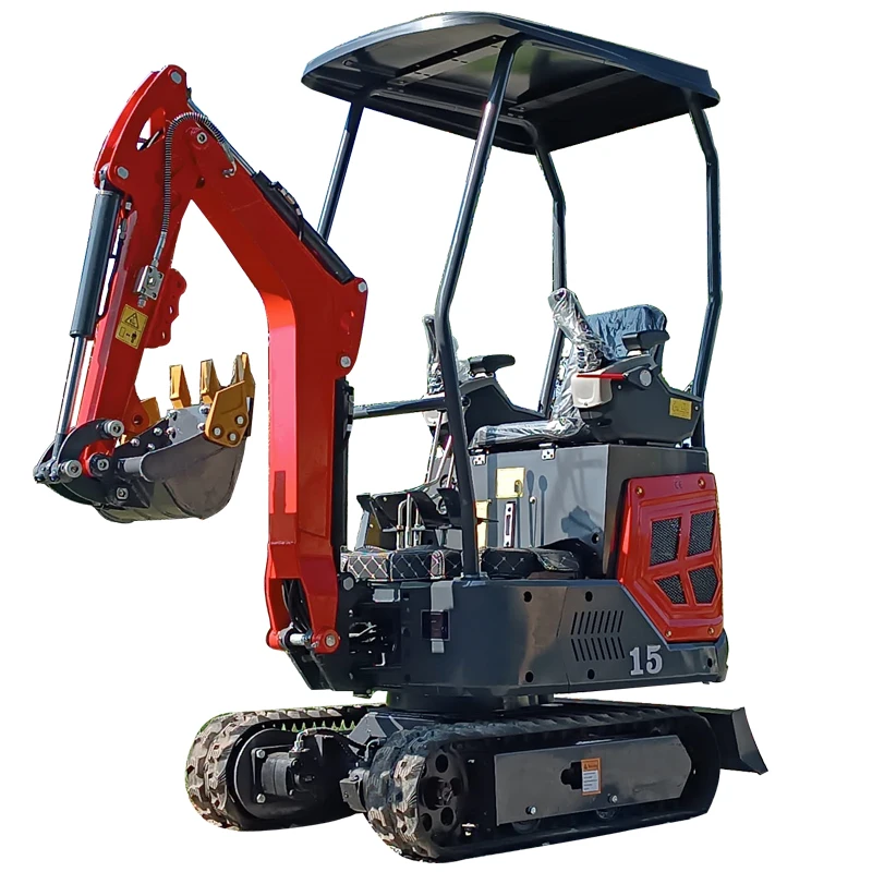 ミニショベル 1.2トン 小型掘削機 1トン 小型掘削機 家庭用農場および土壌削り作業用 中国カスタマイズ RLD-15B