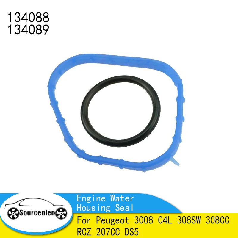

New Engine Water Housing Seal O-Ring 134088 134089 For Peugeot 3008 C4L 308SW 308CC RCZ 207CC DS5