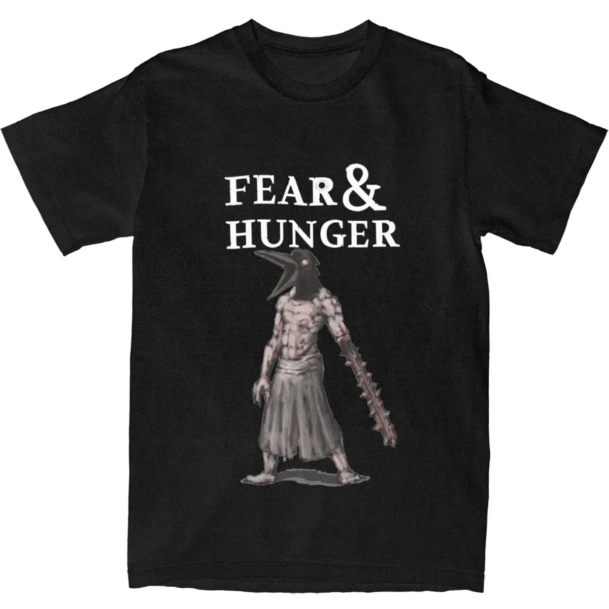 

Men T-Shirt Fear And Hunger T-Shirts Popular Game Beach Tee Shirt Y2K Basic Loose Pure Cotton Tops Birthday Gift