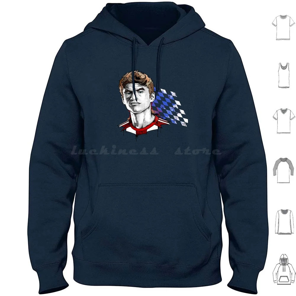 Copy Of Ball Player Hoodies Long Sleeve Football Logo Germany München Club Soker Lewandowski