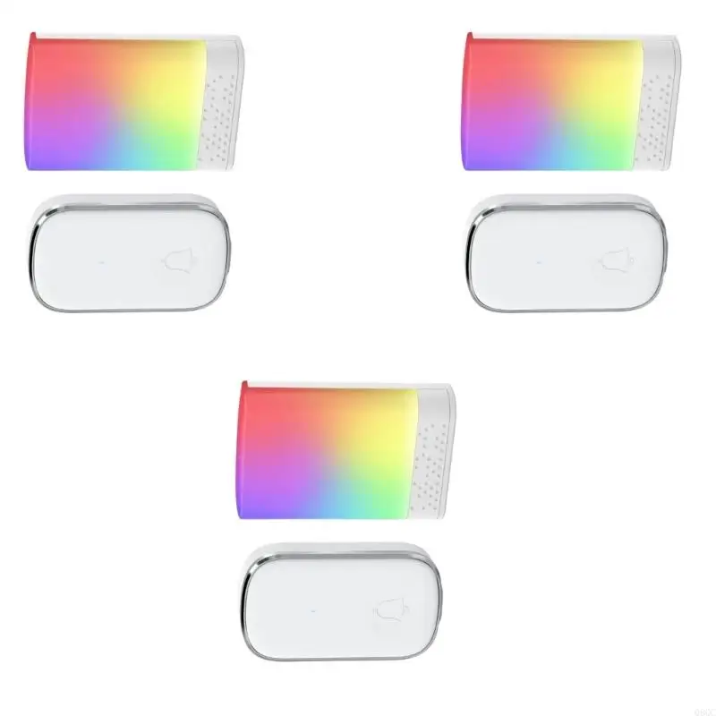 

Wireless Doorbell Easy Installation with LED Flash & Multiple Chimes Option