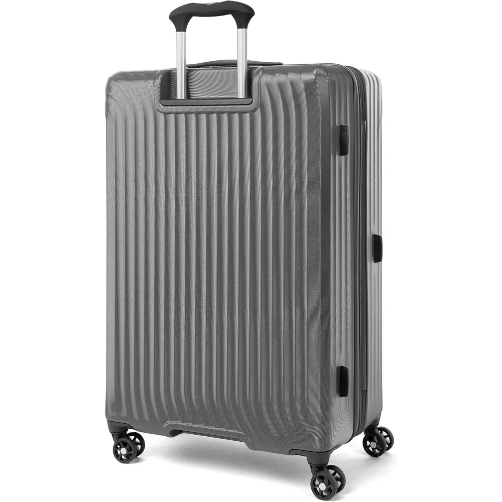 Lightweight Expandable Hardshell Polycarbonate Spinner Luggage, 8 Wheels, Large Capacity Suitcase, Shaded Color Options