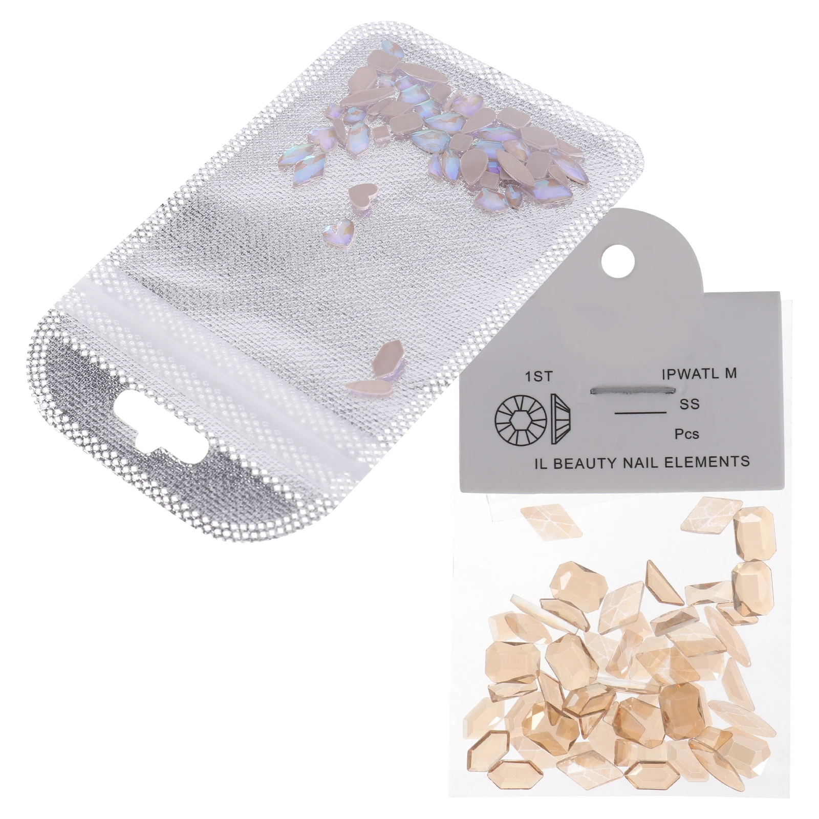

2Packs Rhinestone NailArt Decors DIY Manicure naments PlasticPP Suitable Fingernails Toenails Decorative Practical