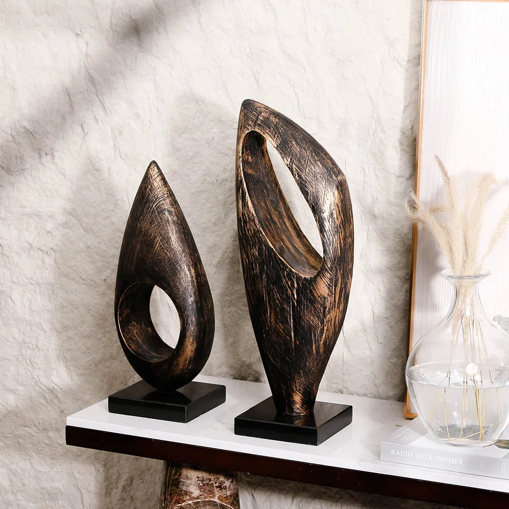 

'for Statues and Sculptures Luxury Resin Decoration Modern Abstract Luxury Resin Sculpture For Hotel Lobby Console Table