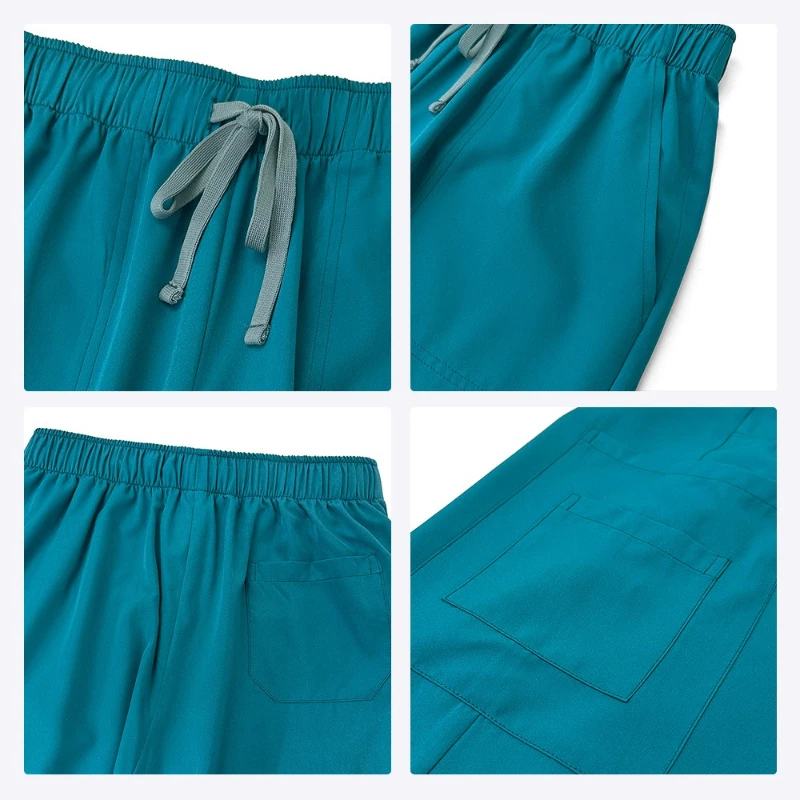 เครื่องแบบพยาบาลซักมือชุดโรงละครปฏิบัติการเสื้อผ้าผู้ชายและผู้หญิงคลินิกทันตกรรมเครื่องแบบแขนสั้นกางเกงชุด