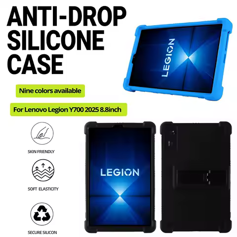 For Lenovo Legion Y700 2025 Pad Gen 4 Shockproof Tablet Cover 8.8inch Soft Silicon Protective Shell with Stand TB322FC