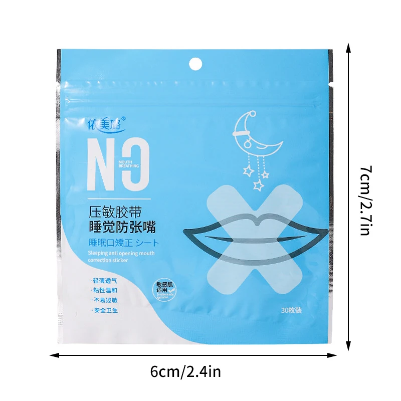 30PCS Mouth Correction Stickers Anti-Snoring Stickers For Children Night Sleep Lip Nose Breathing Improving Patch