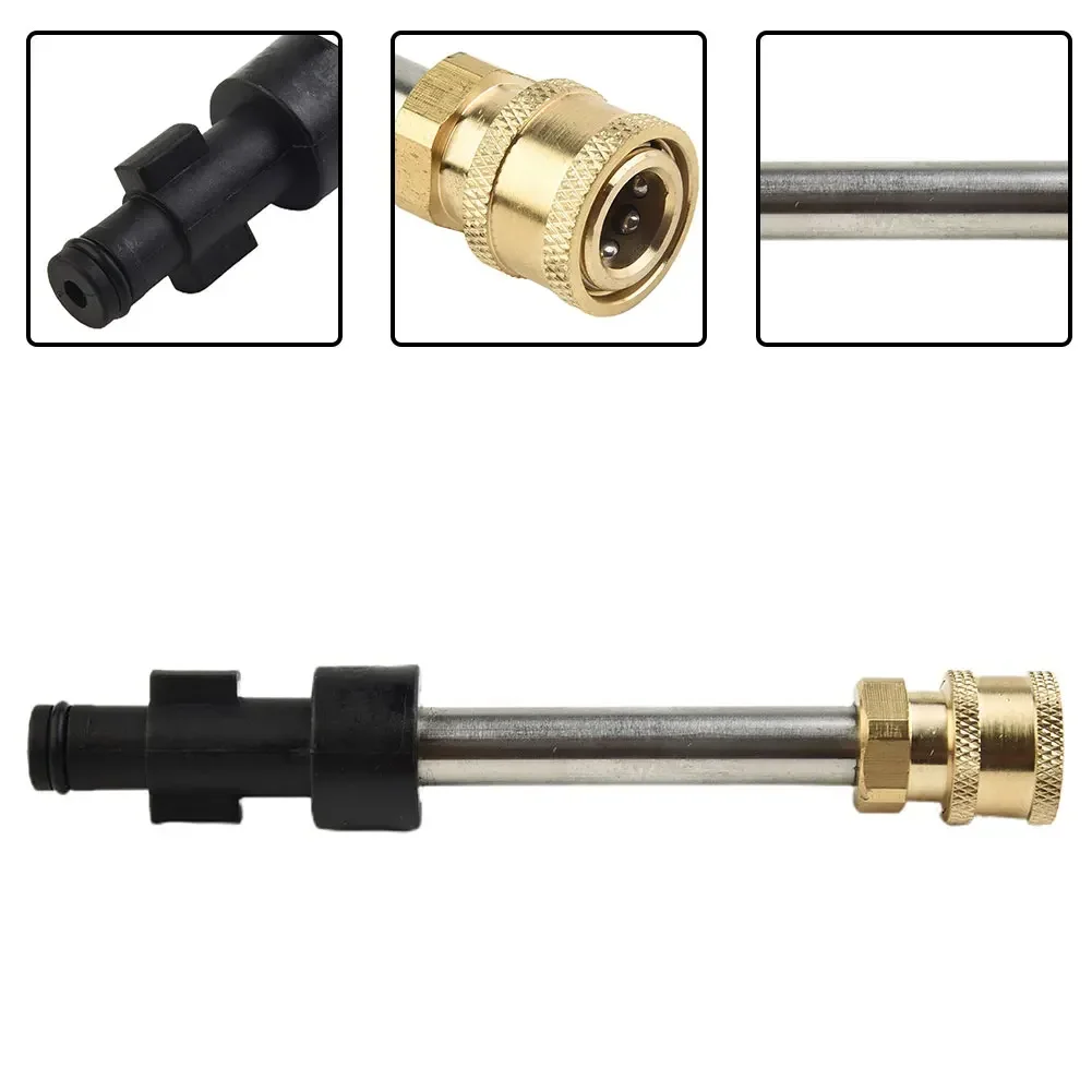 

4/5 Series Pressure Washer Adapter Wash 1/4 In 17*2.4cm 3600 PSI Adapter Brass + Stainless Steel Quick Disconnect