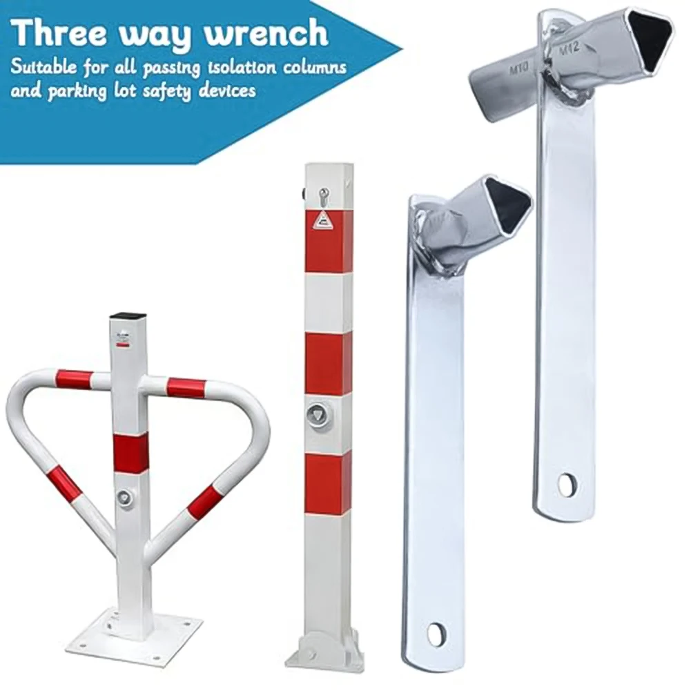 Barrier Post Wrench Bollard Key For Parking Security Ergonomic 170mm Length Lightweight Design For Barrier Posts
