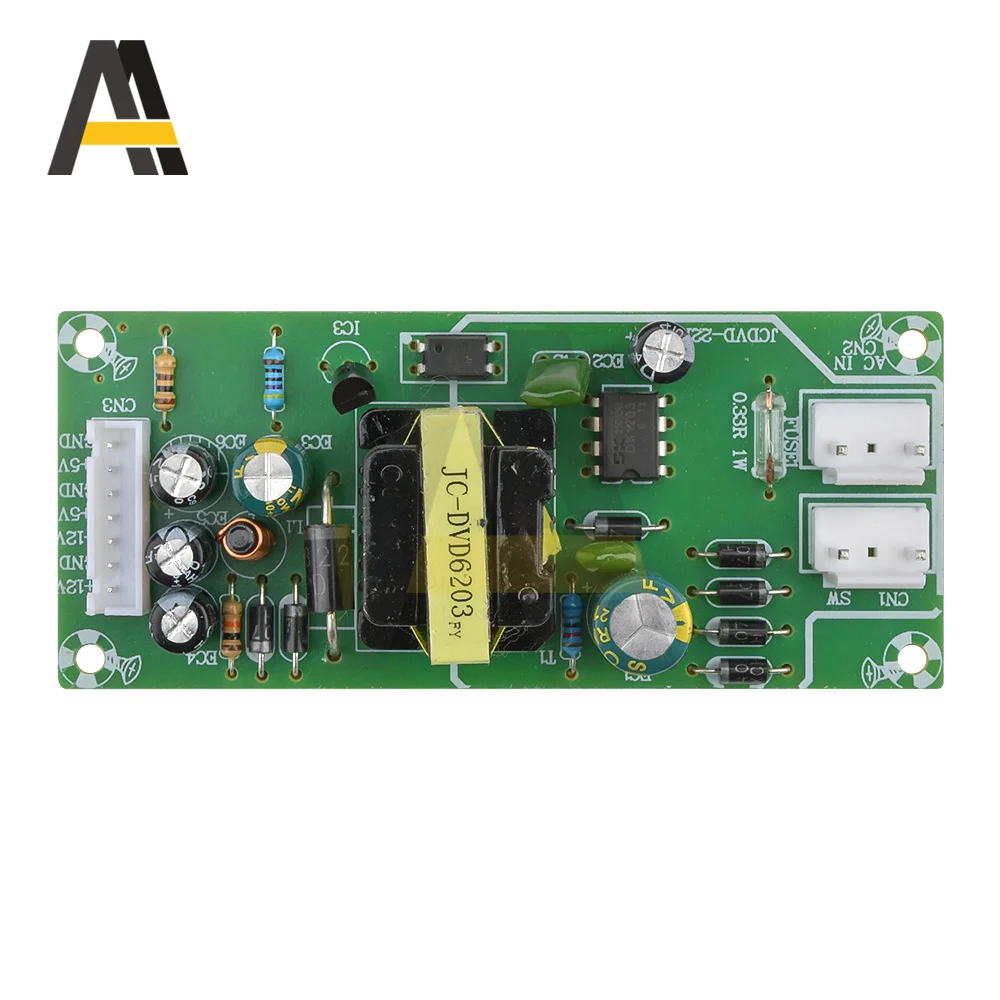 EVD/DVD Universal Power Supply Board EVD Switching Power Supply +5V +12V -12V Circuit Module for LCD LED screen DVD player