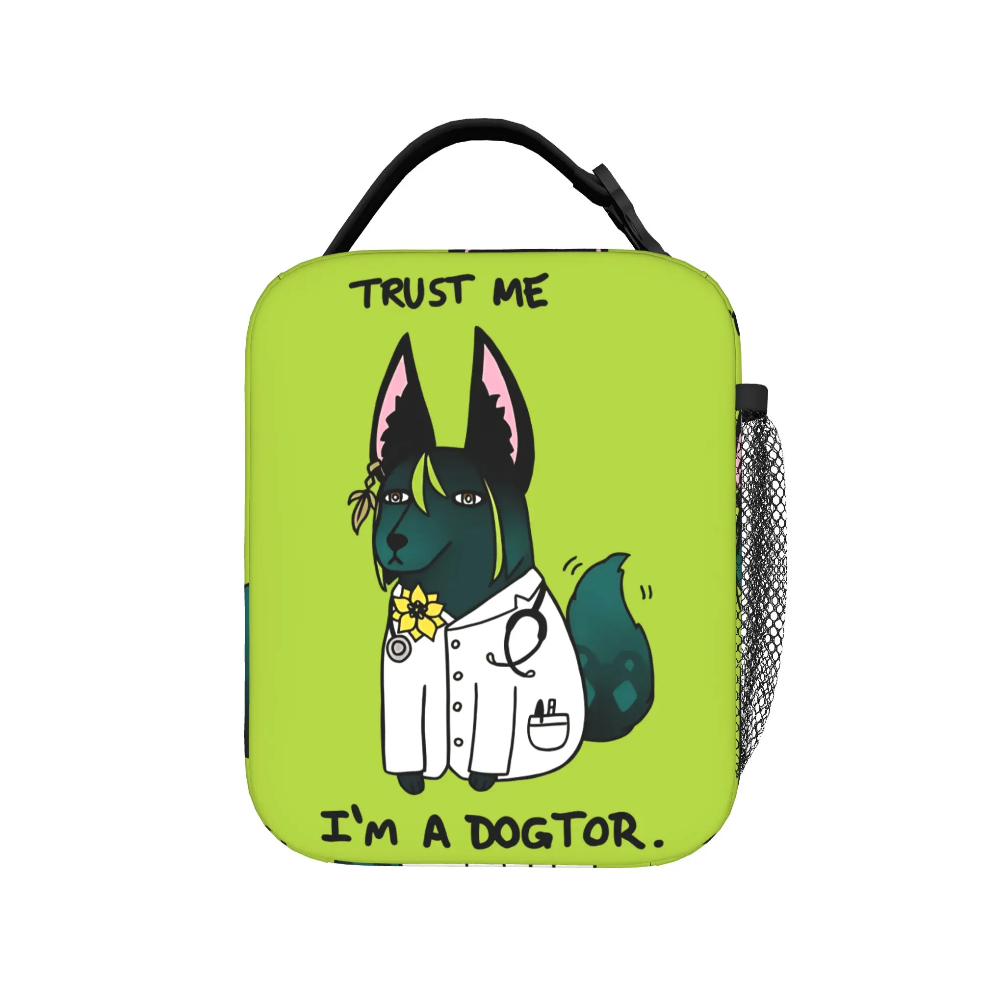 Trust me I'm an amurta graduate Genshin Impact Tighnari Thermal Insulated Lunch Bags for Food Bag Thermal Cooler Lunch Box