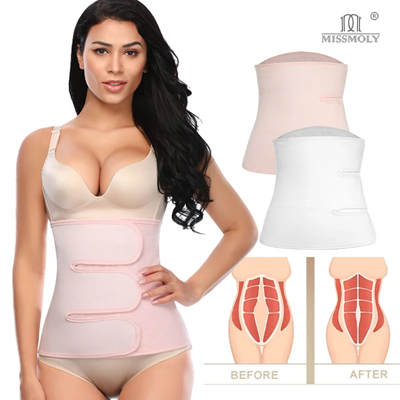 

Послеродовой корсет Miss Moly для женщин, после кесарева сечения, поддерживающий пояс для спины, утягивающий живот, мягкий корректор фигуры