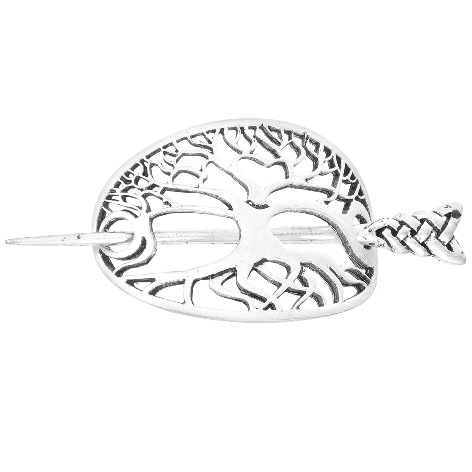 Barrettes for Girls Solid Sterling Silver Hair Bun Holder Accessories Fork Women's