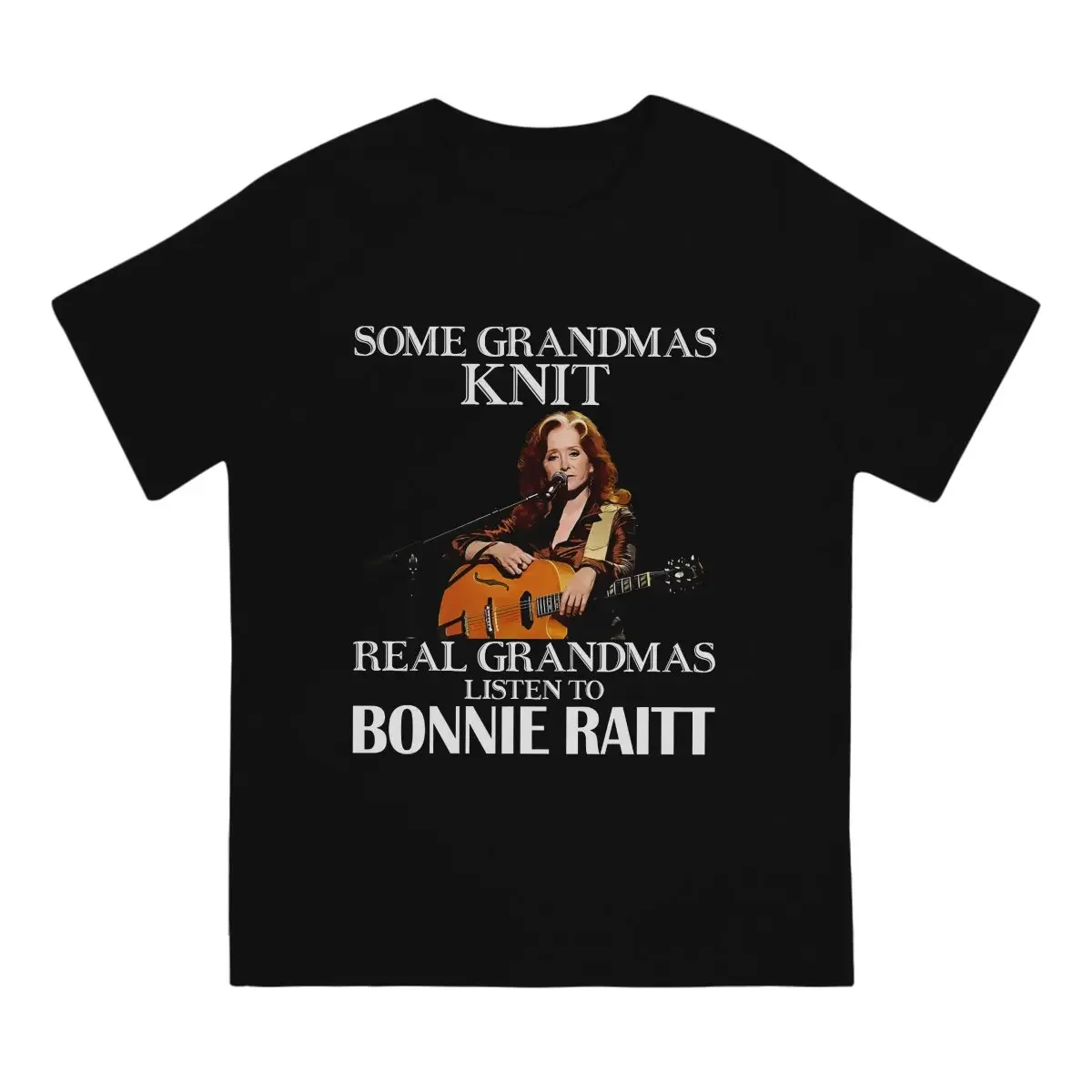 Singing T Shirt for Men Cotton Vintage T-Shirt O Neck Bonnie Raitt Singer Tee Shirt Short Sleeve Clothes 4XL 5XL