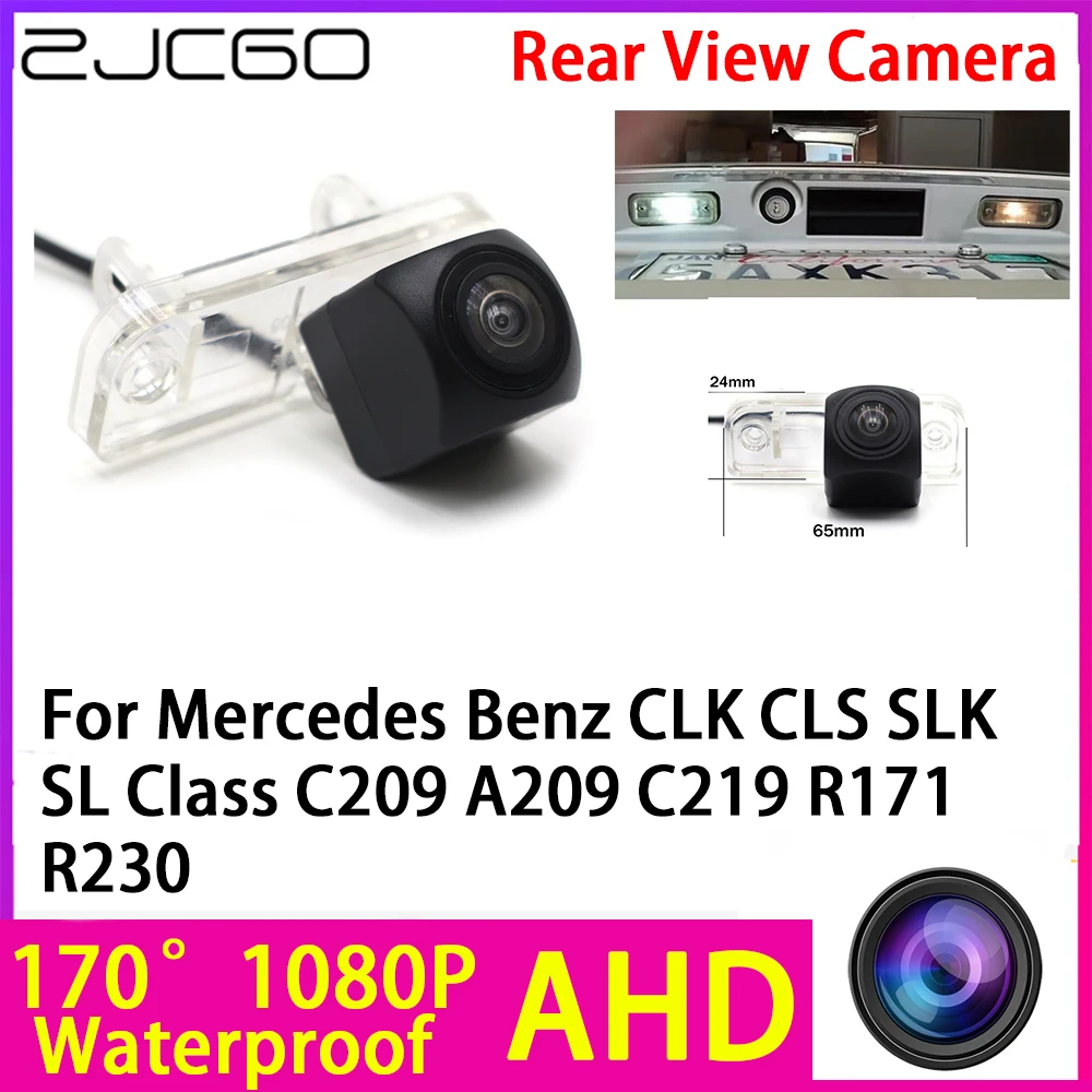 

ZJCGO AHD 1080P Reverse Rear View Camera Night Vision Waterproof for Mercedes Benz CLK CLS SLK SL Class C209 A209 C219 R171 R230