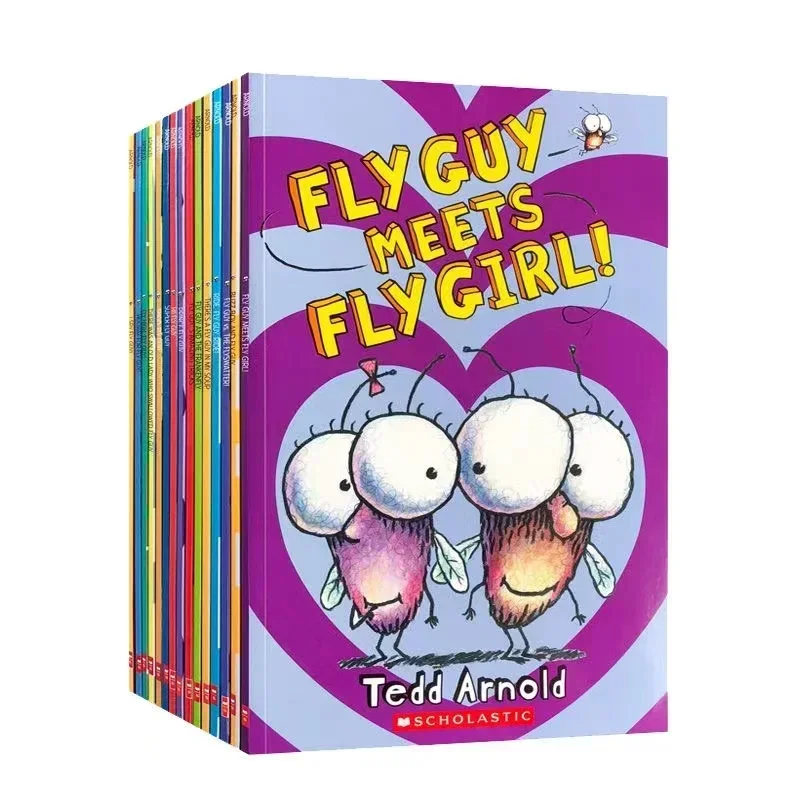 

18 Books / Set English Usborne Books for Children Kids Picture Books Baby Famous Story The Fly Guy Series Fun Reading Story Book