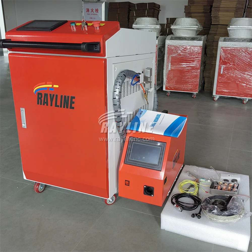 4 in 1 3kw Muti Function Handheld 1kw 1.5kw 2kw Fiber Laser Welding Machine Cutting Cleaning Machine For All Metal Aluminum