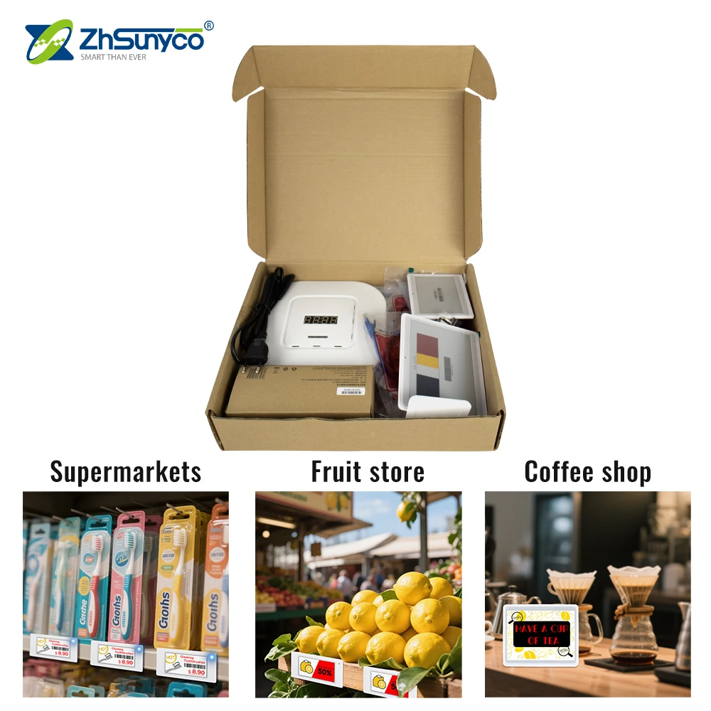 Four Color Digital Price Tags Electronic Shelf Label Store Label Display for Supermarkets and Warehouses