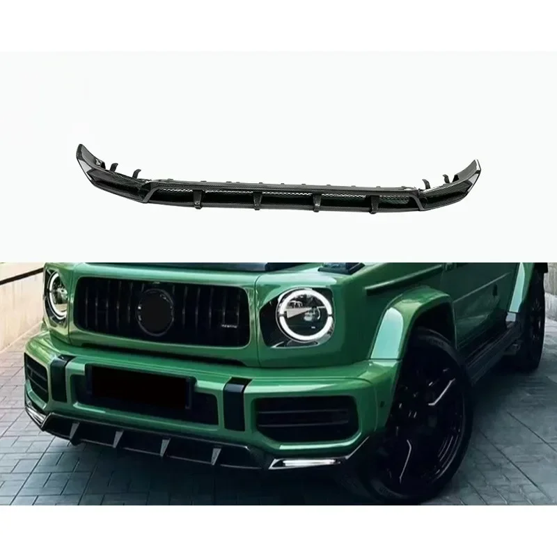 

New! For Mercedes Benz G-Class W464 Carbon Fiber Front Lip TOP Style Front Shovel Body Kits Trim Car Accessories