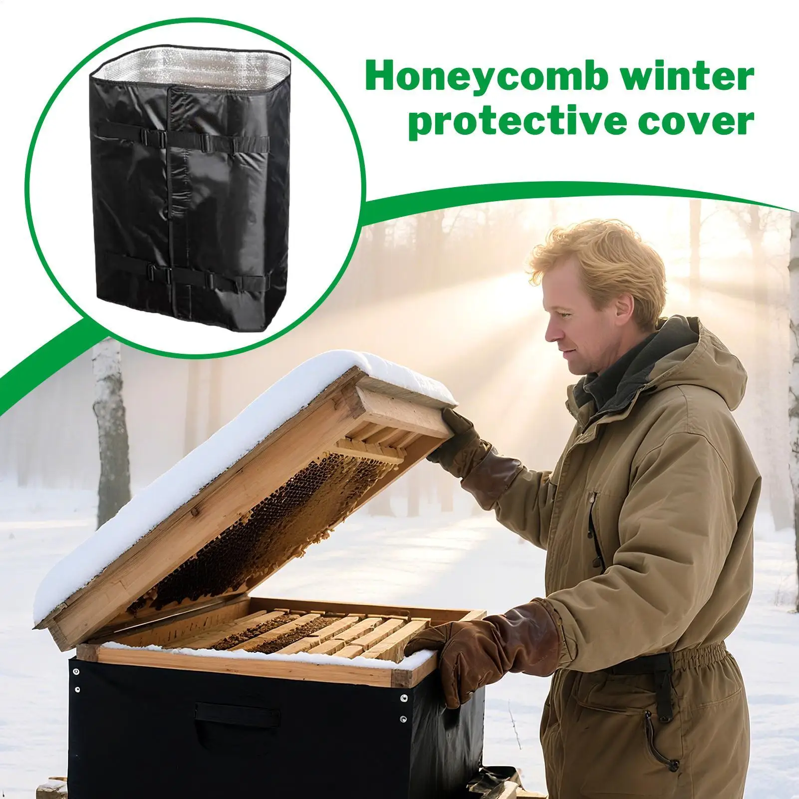 

Bee Hive Wrap For Winter Oxford Cloth Bee Box Comfort Protective Cover Waterproof Honeycomb Protection Beekeeping Supplies For