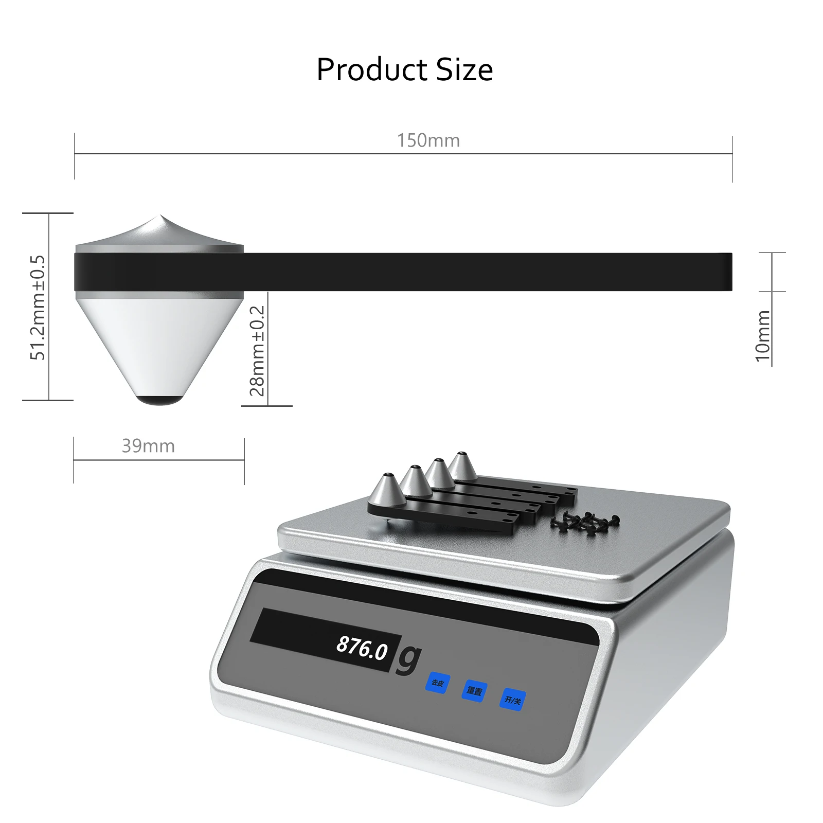 Hi-End 2/4PCS SP1500 Gecombineerd Type Luidspreker Stand Voet Subwoofer Schokbestendig Spike Beugel Luidspreker Spike schokdemper Stud Trip