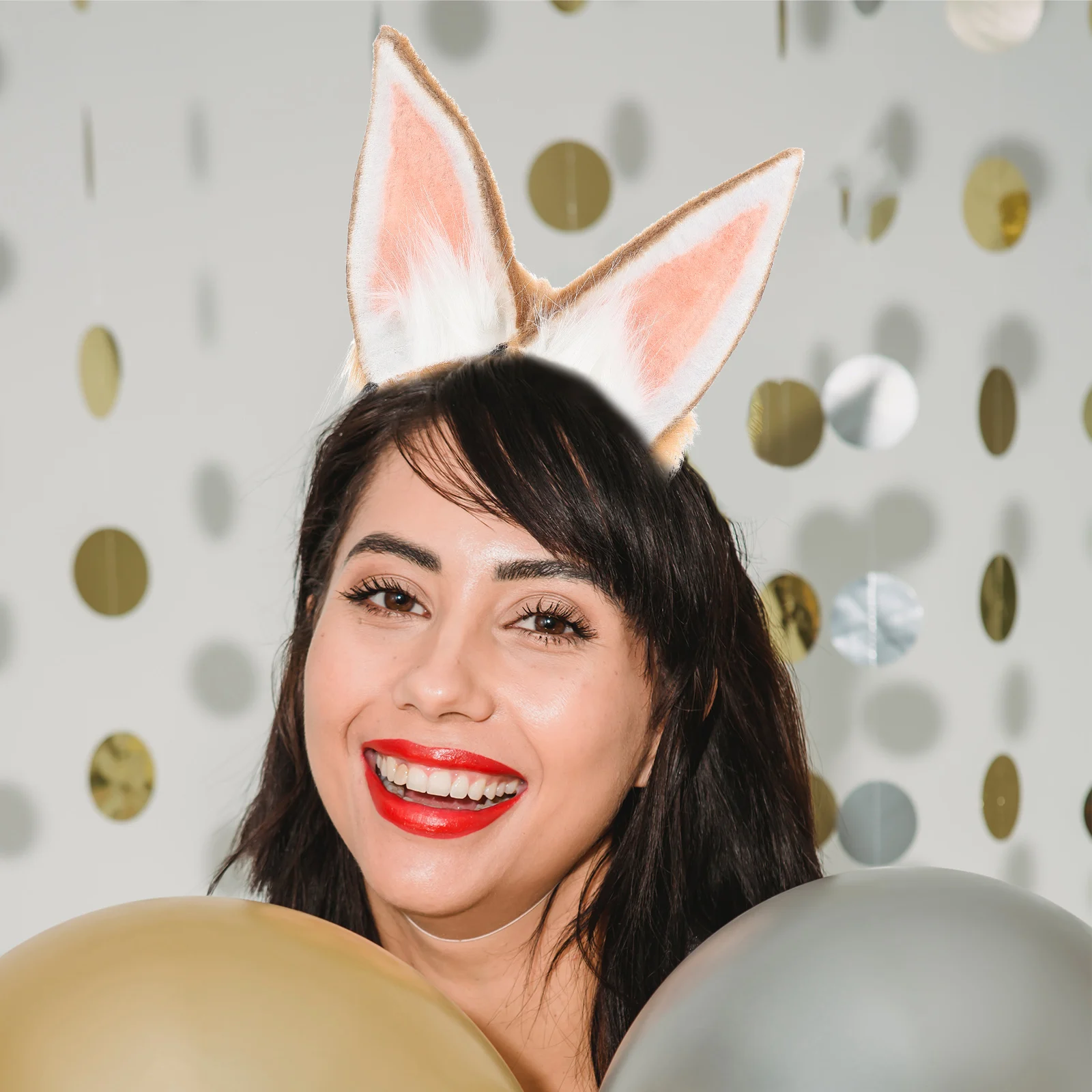 

Rabbit Ear Headb Animal Hair Accessories Delicate Shape Design Cosplay Party Lovely Rabbit Headwear Gift Idea Birthday