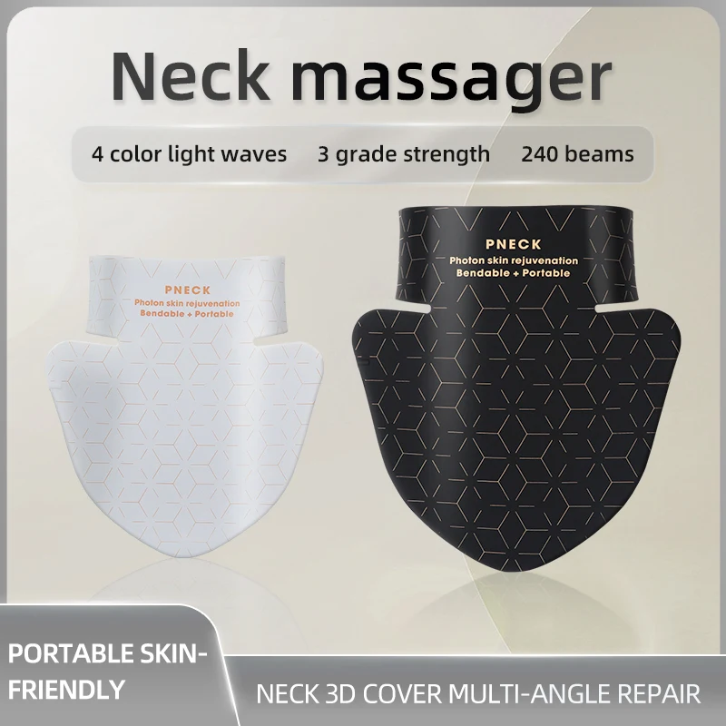 

Терапия красным светом для шеи, силиконовый материал, массажер для шеи, свет для облегчения усталости шеи, для домашнего отопления, косметическое устройство