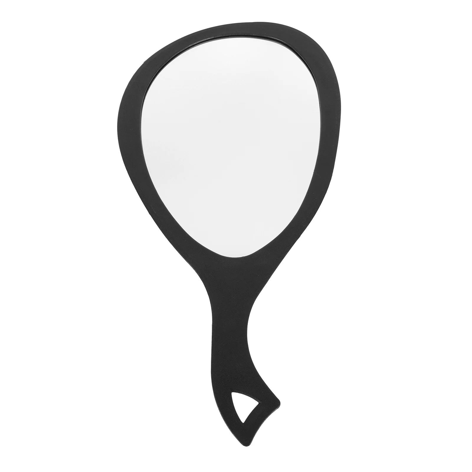 Miroir à main Simple avec poignée ABS, 1 pièce, pour Application de maquillage et contrôle du rouge à lèvres, exquis et beau