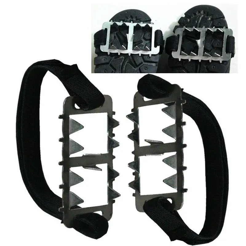 Schnees pitzen für Schuhe rutsch feste Schuh Eis klampen Schnees chuh greifer 2x Eis klampen für Schuhe und Stiefel Schnee Eis Winter Wanderschuhe