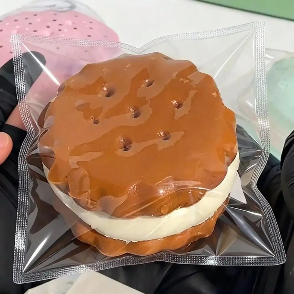 Envío Gratis 1 unidad Squishy de Galleta de Taro Pegajosa, Suave y Elástica para Apretar, Lindo Juguete Antiestrés para Relajación Diaria
