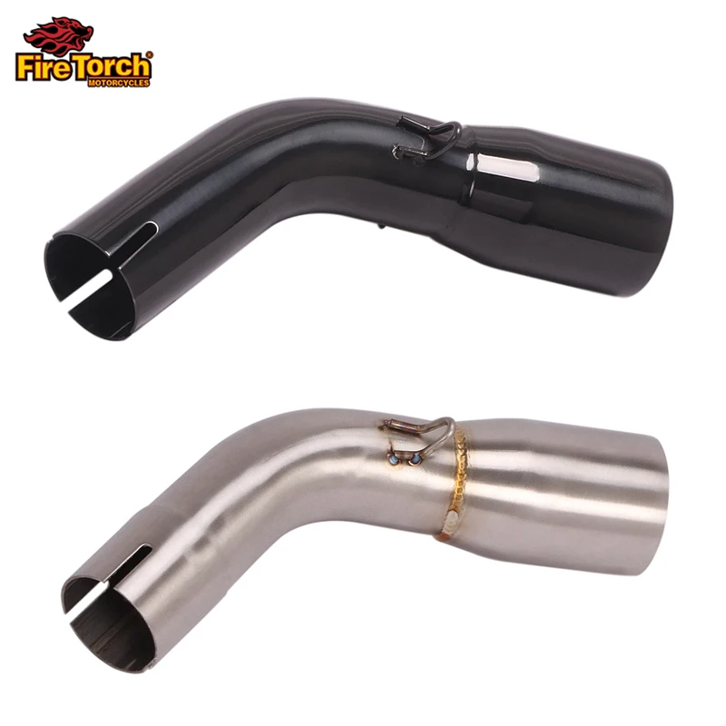 زلة لسوزوكي SV650 SV650X SV650S SV 650 2016-2021 دراجة نارية تعديل منتصف وصلة الأنابيب ربط 51 مللي متر العادم الخمار الهروب موتو #5