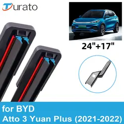 2PCS Car Wiper Blades for 2021-2022 BYD Atto 3 Yuan Plus Front Windscreen Windshield Wipers Double Rubber Car Accessories 2022