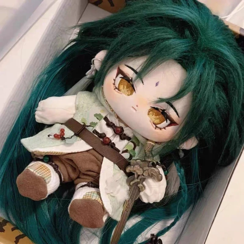 

20cm Genshin Impact Plushie Xiao South Pine Cotton Doll Animation Game Perimeter Protection Law Night Fork Doll Fans Gifts