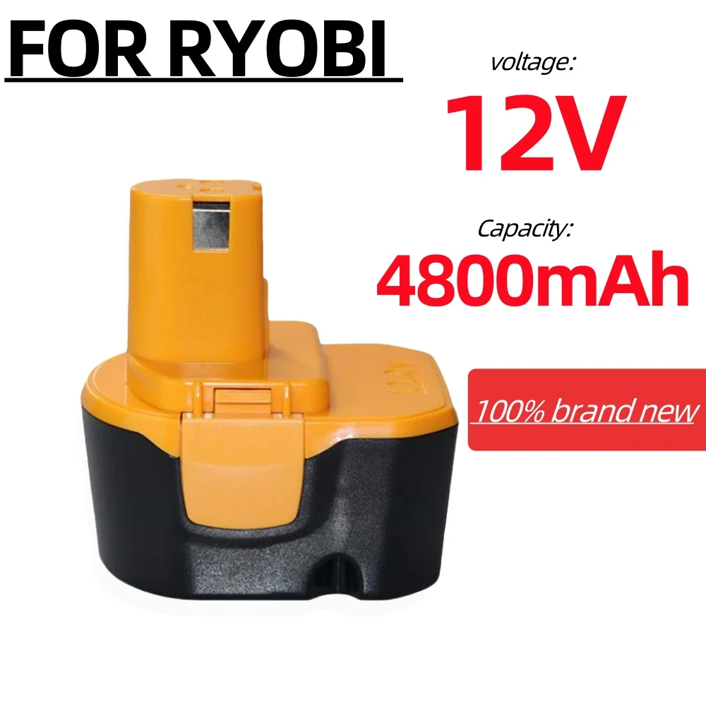 4800mAh for Ryobi 12V Replacement Power tool Battery NI-MH B-8286 BPT1025 RY-1204 1400143 1400652 1400670 440000