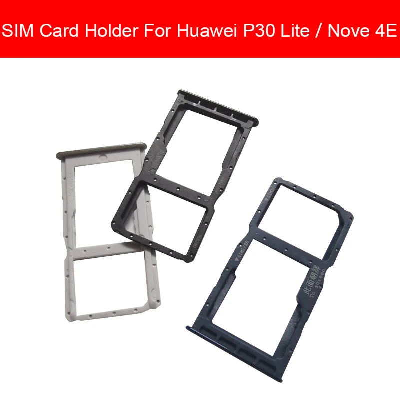 

Держатель лотка для карт памяти и sim-карты для Huawei P30 LITE P30LITE NOVE 4E MAR-LX1M MAR-LX2J для карт памяти SIM & Micro Sd