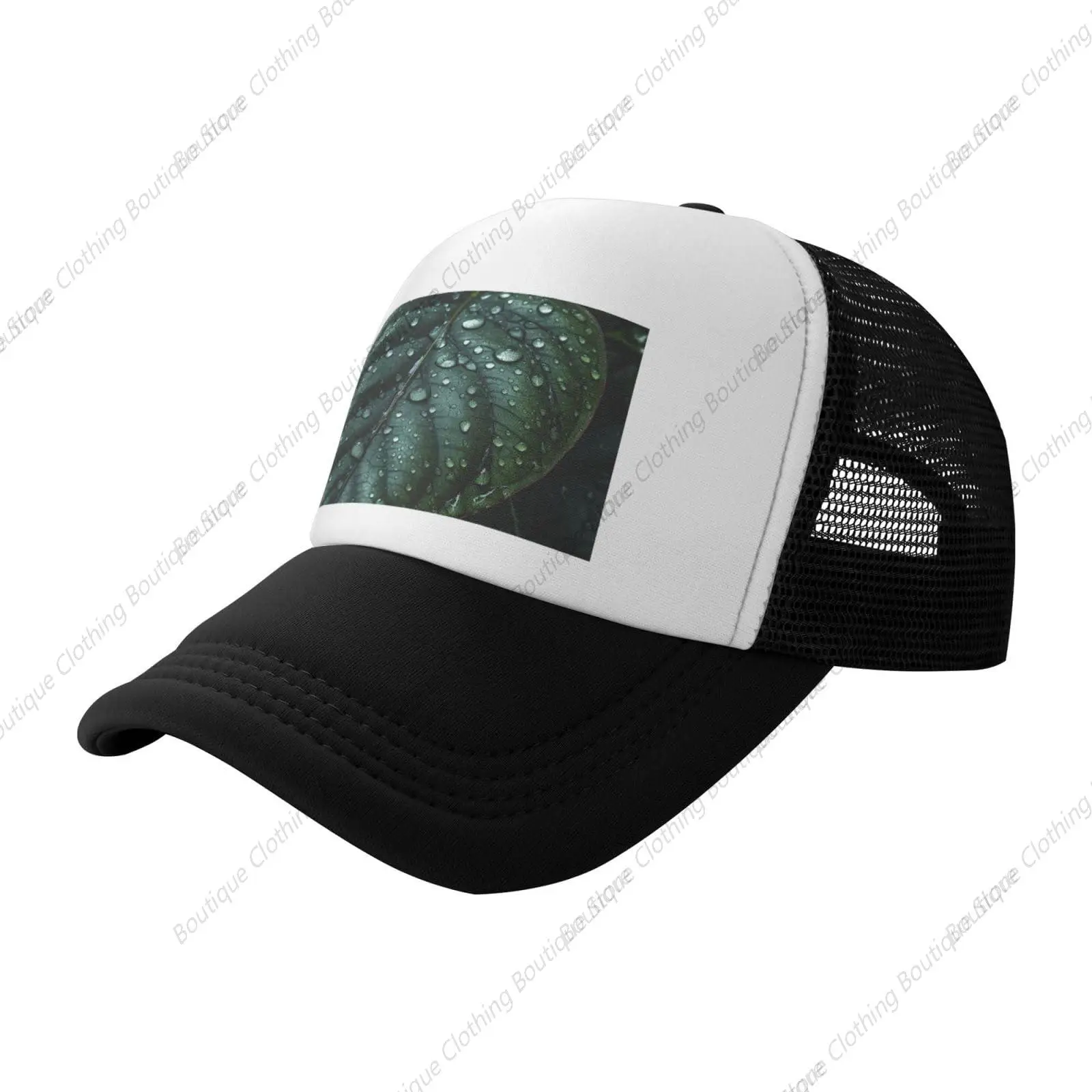 

Baseball Cap Classic Dad Hat for Men Women Adjustable Baseball Hat Raindrops on Leaves Golf Hats Trucker Hats All Seasons Black