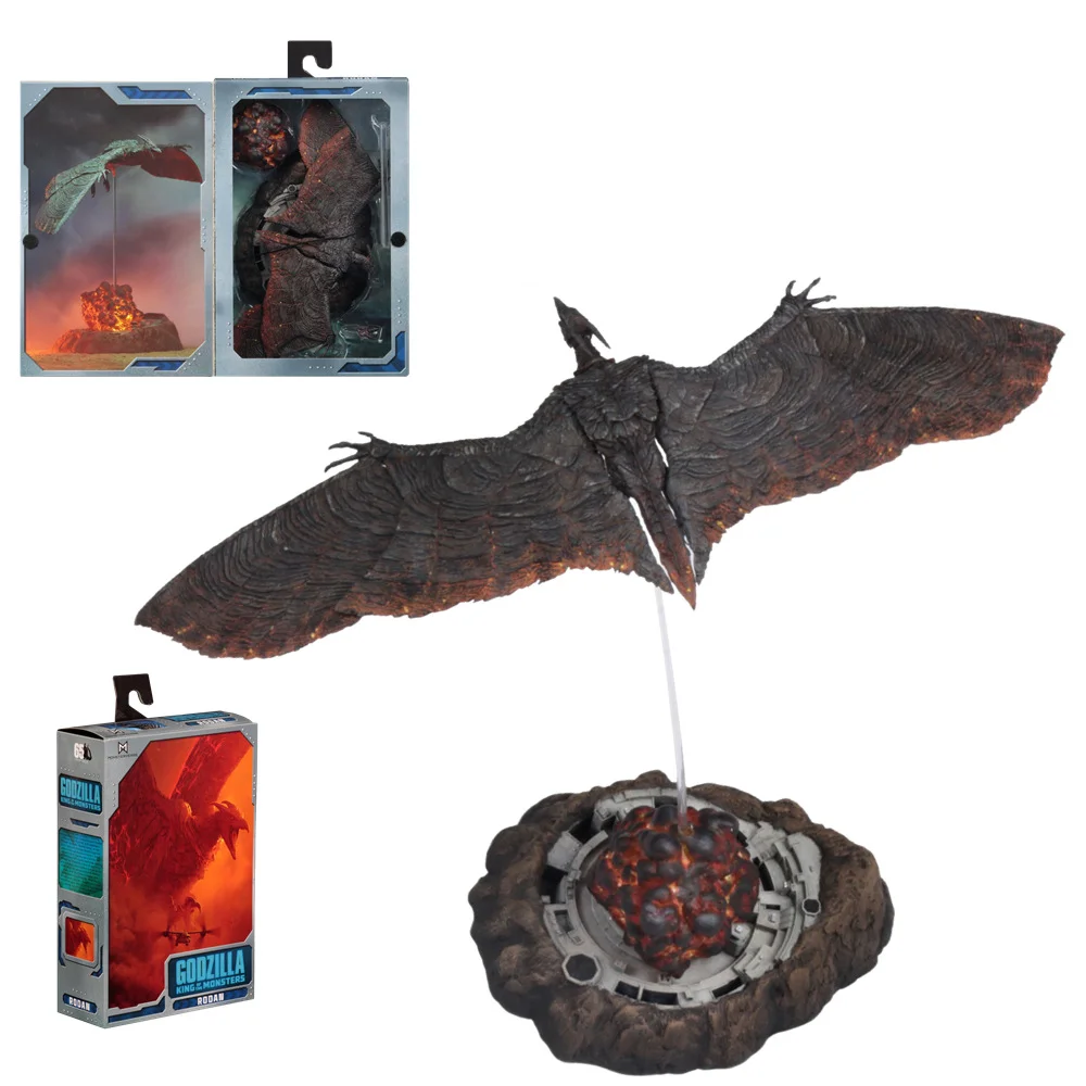 

Фигурка NECA 2019 Godzilla Rodan Mothra из ПВХ, подарок для детей, 18 см