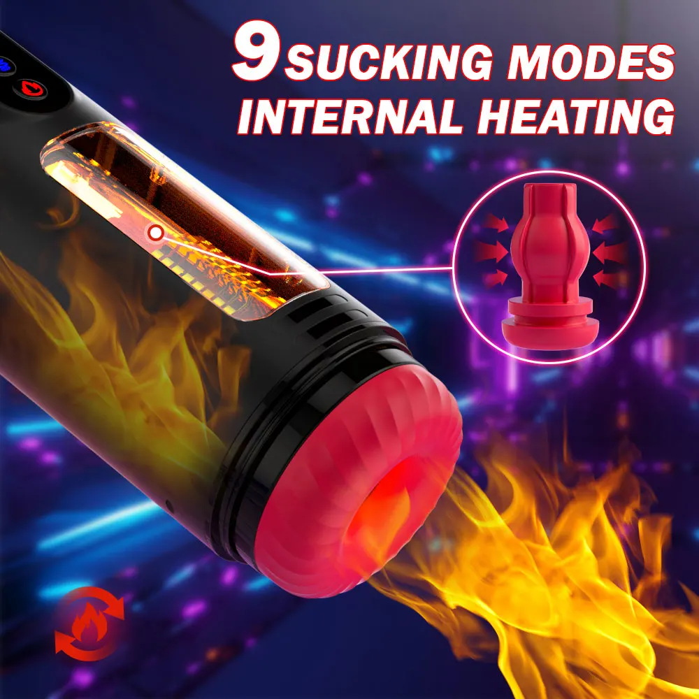 Automatic Male Masturbator Telescopic Rotation Sucking Machine for Men Heating Man Masturbation Cup Blowjob Sex Toy for Men